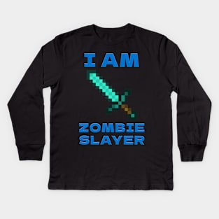 Zombie slayer Kids Long Sleeve T-Shirt